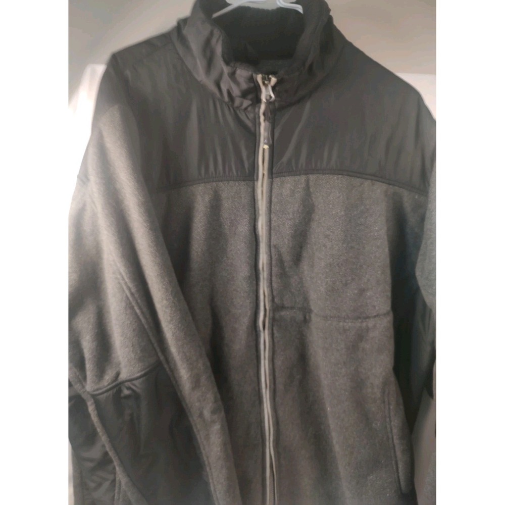 Nautica Men's Softshell Jacket XL Water‎ Resistant Fleece Lined Full Zip Black